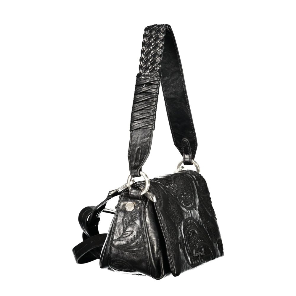 Sac à bandoulière Desigual femme Siroco Naron Mini Flap en polyuréthane noir – DE-47494