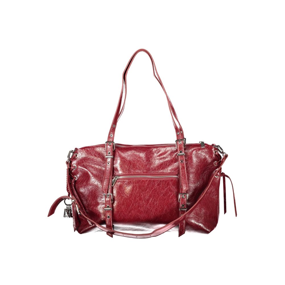 Sac à main Desigual femme Lanuza Half Logo en polyuréthane rouge – DE-47498