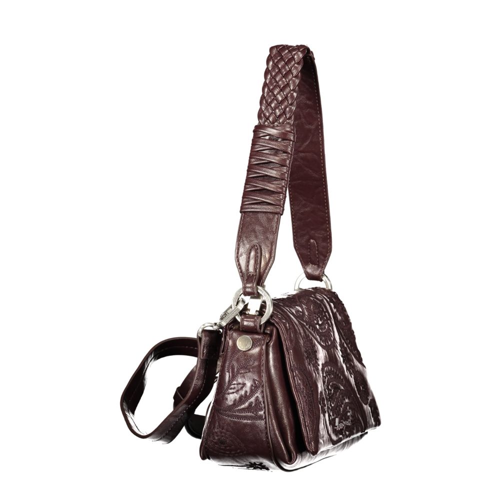 Sac à bandoulière Desigual femme Siroco Naron Mini en polyuréthane marron – DE-47508