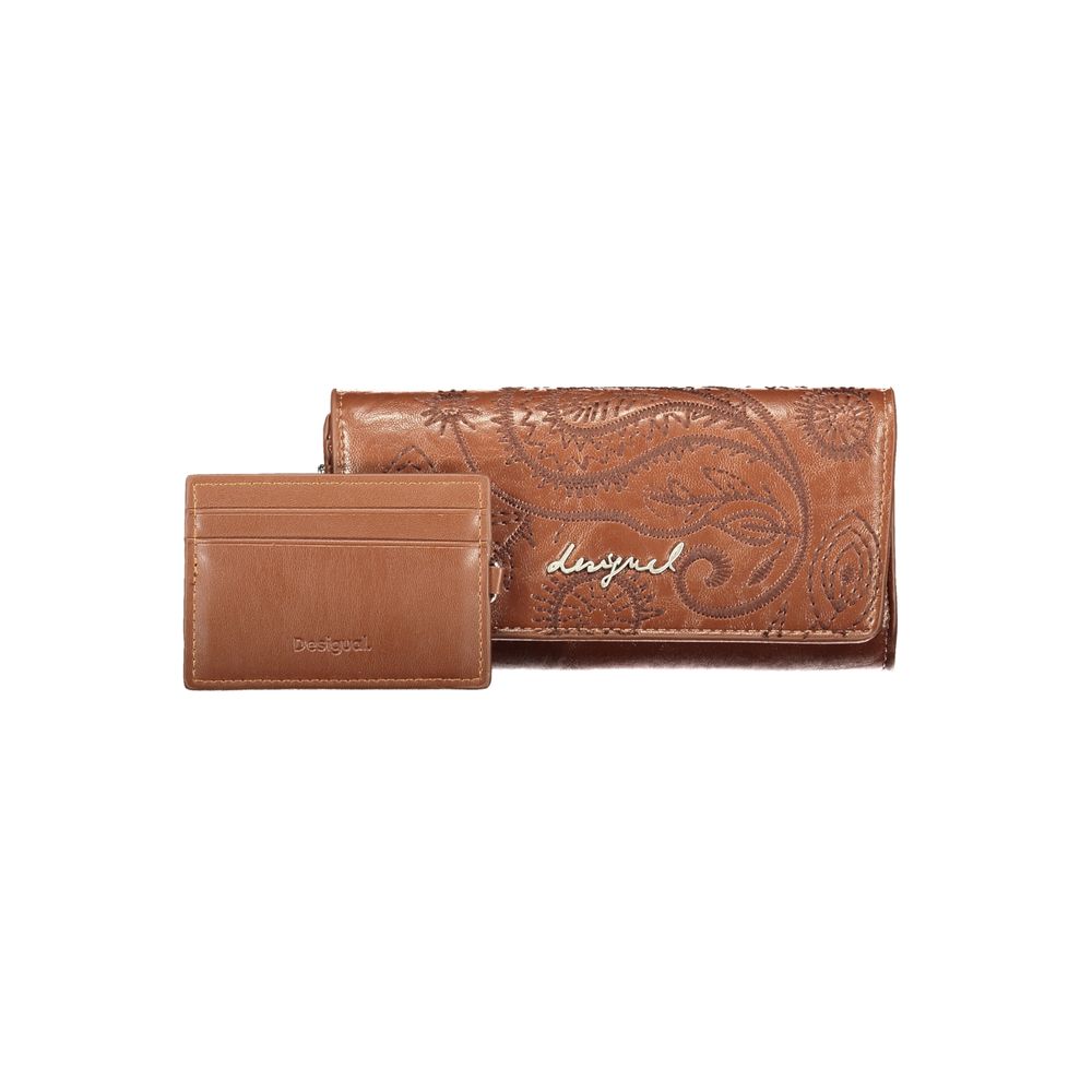 Portefeuille Desigual femme Siroco Marina en polyuréthane marron – DE-47512