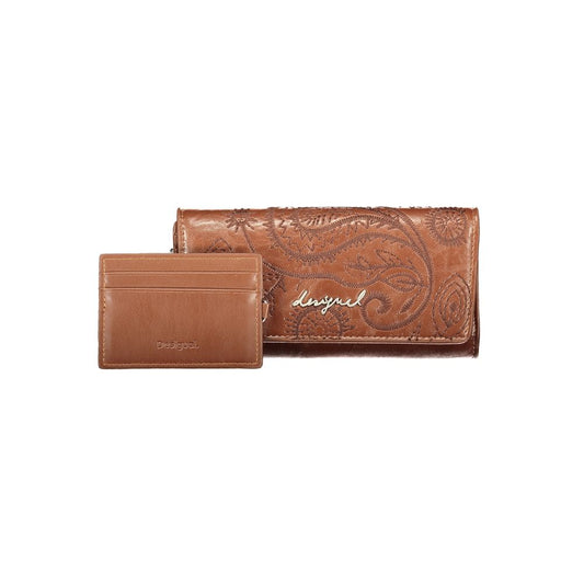 Portefeuille Desigual femme Siroco Marina en polyuréthane marron – DE-47512