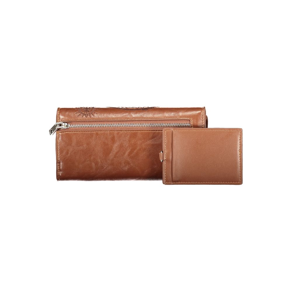Portefeuille Desigual femme Siroco Marina en polyuréthane marron – DE-47512