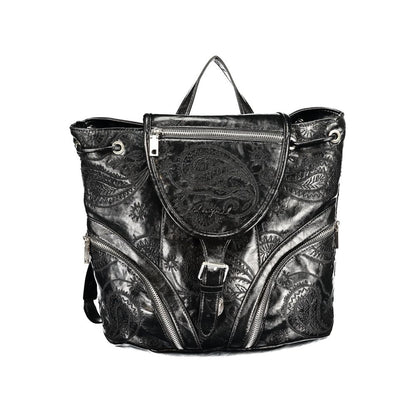 Sac à dos Desigual femme Siroco Tula Mini Straight en polyuréthane noir – DE-47522