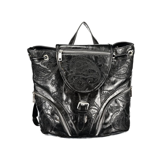 Sac à dos Desigual femme Siroco Tula Mini Straight en polyuréthane noir – DE-47522