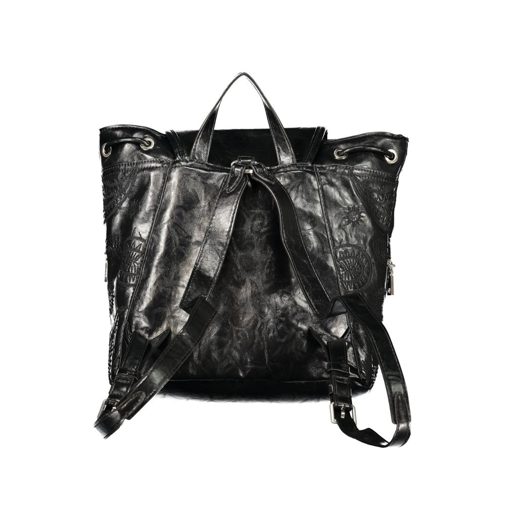 Sac à dos Desigual femme Siroco Tula Mini Straight en polyuréthane noir – DE-47522