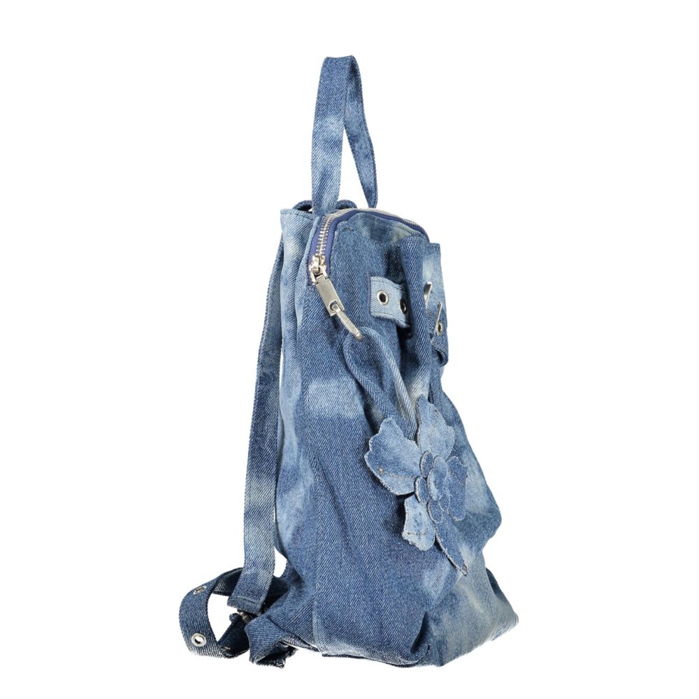 Sac à dos Desigual femme Curio Denim Luena Mini en denim de coton bleu – DE-47525