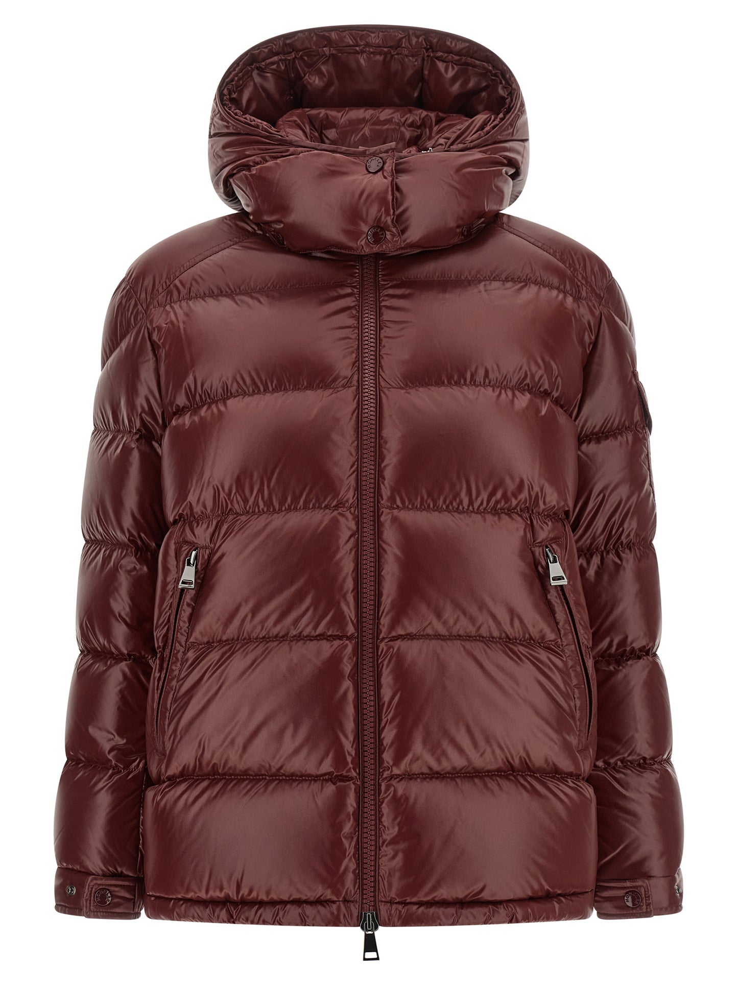 Moncler Bordeaux Polyamide Full-Length Jacket