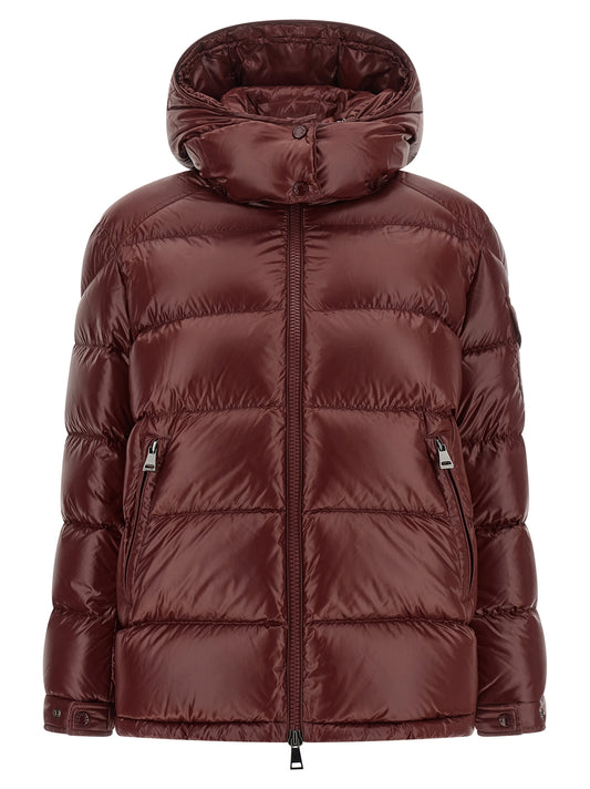 Moncler Bordeaux Polyamide Full-Length Jacket