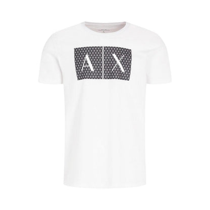 Armani Exchange White Cotton T-Shirt