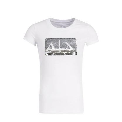 Armani Exchange White Cotton T-Shirt