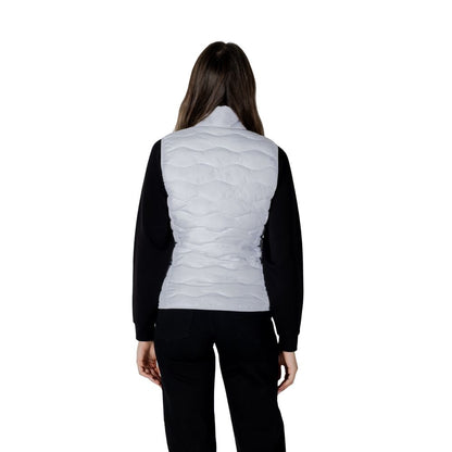 EA7 Emporio Armani White Polyester Sleeveless Jacket