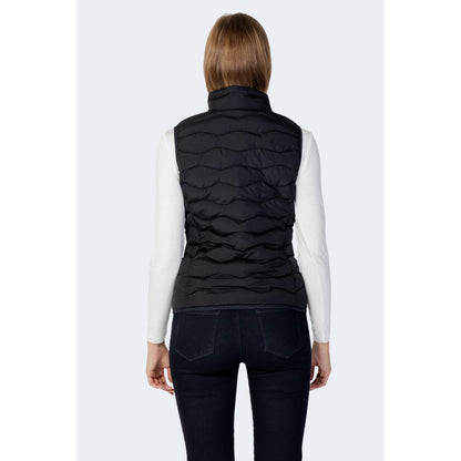 EA7 Emporio Armani Black Polyester Sleeveless Jacket
