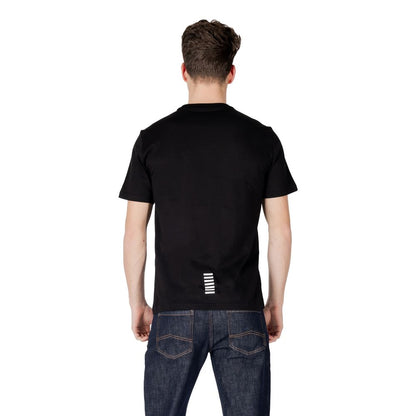 EA7 Emporio Armani Bicolor Cotton T-Shirt