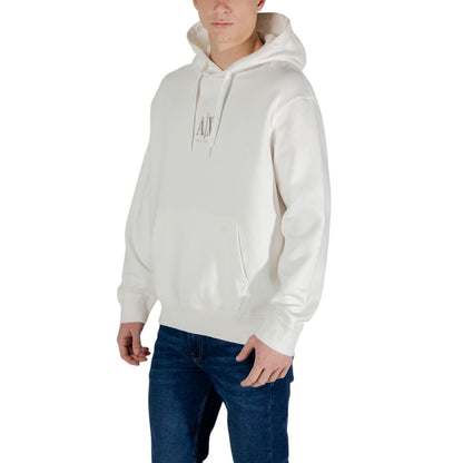 Armani Exchange Cream Cotton Hoodie