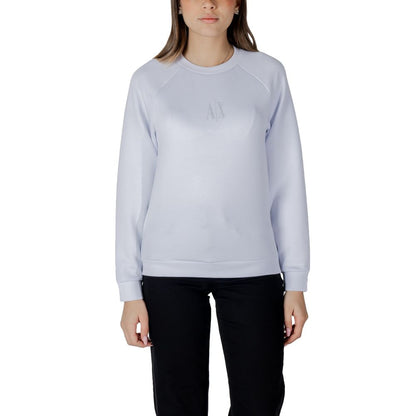 Armani Exchange White Viscose Sweatshirt