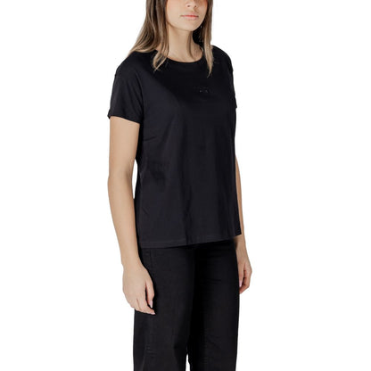 Armani Exchange Black Cotton T-Shirt
