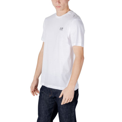 EA7 Emporio Armani Black And White Cotton Sportswear
