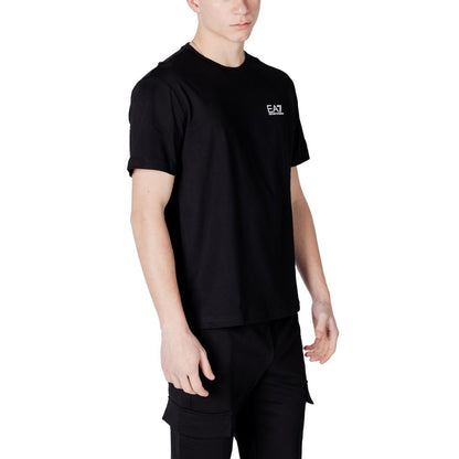 EA7 Emporio Armani Black And White Cotton Sportswear