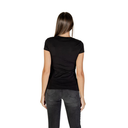 Armani Exchange Black Cotton T-Shirt