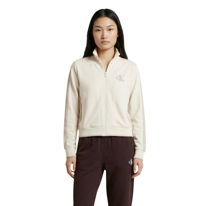 Calvin Klein Jeans Beige Cotton Sweatshirt