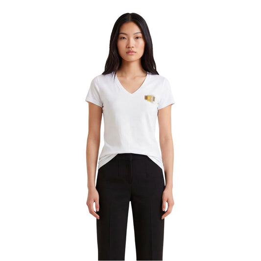 Armani Exchange White Cotton T-Shirt