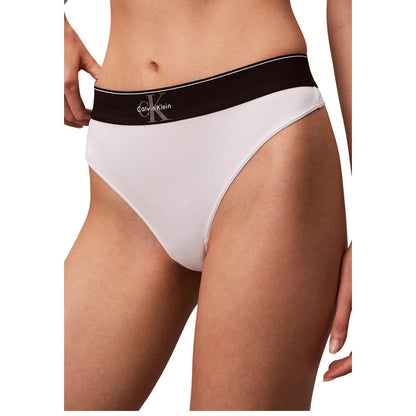 Calvin Klein Underwear White Recycled Polyester Pantie