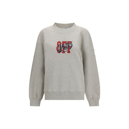 Sweat-shirt Off-White femme Off College en coton gris – OF-2FE00513TW063