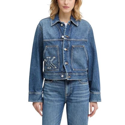 Calvin Klein Jeans Blue Cotton Denim Jacket