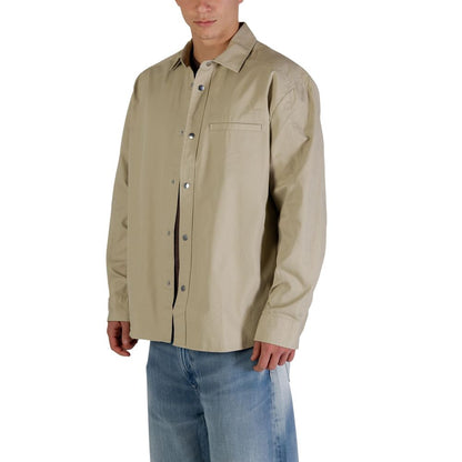 Calvin Klein Jeans Beige Cotton Full-Length Jacket