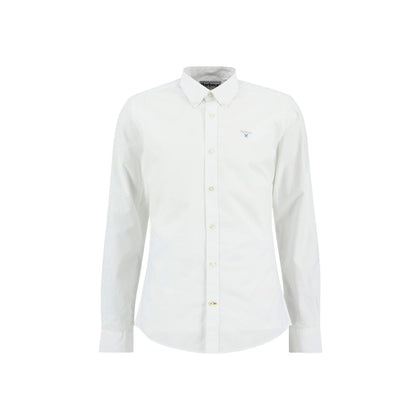 Barbour White Cotton Dress Shirt