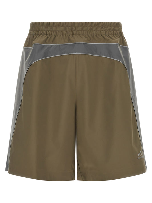 Balenciaga Gray Polyester Bermuda Shorts