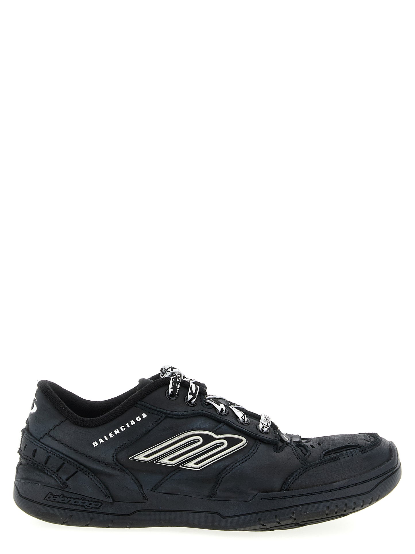 Balenciaga Black Calfskin Athletic Sneakers