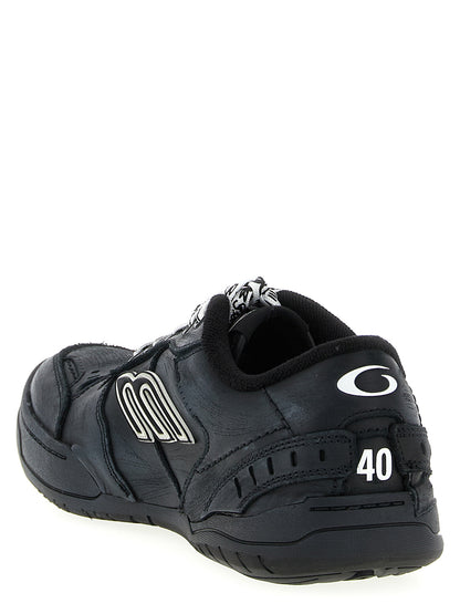 Balenciaga Black Calfskin Athletic Sneakers