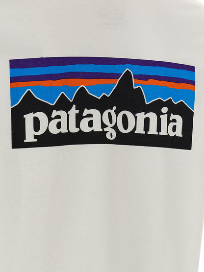 PATAGONIA White Cotton T-Shirt