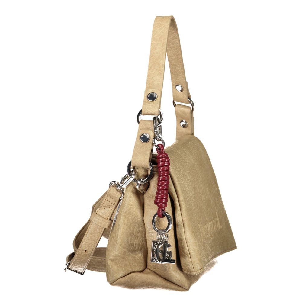Sac à main Desigual femme Half Logo Venecia 4.0 en polyuréthane beige – DE-47471