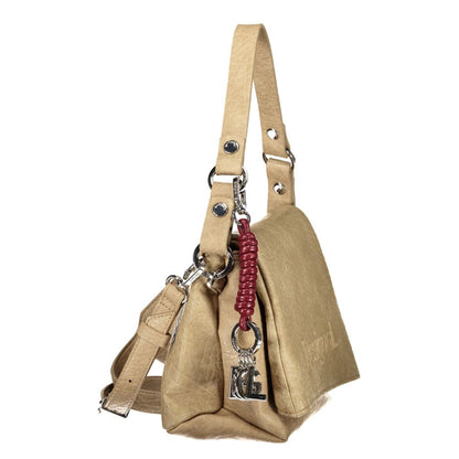 Sac à main Desigual femme Half Logo Venecia 4.0 en polyuréthane beige – DE-47471