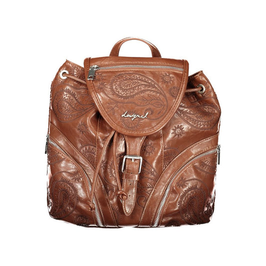 Sac à dos Desigual femme Siroco Tula Mini en polyuréthane marron – DE-47481