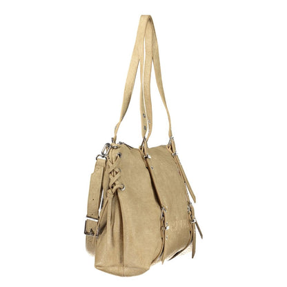 Sac à main Desigual femme Lanuza Half Logo en polyuréthane beige – DE-47488