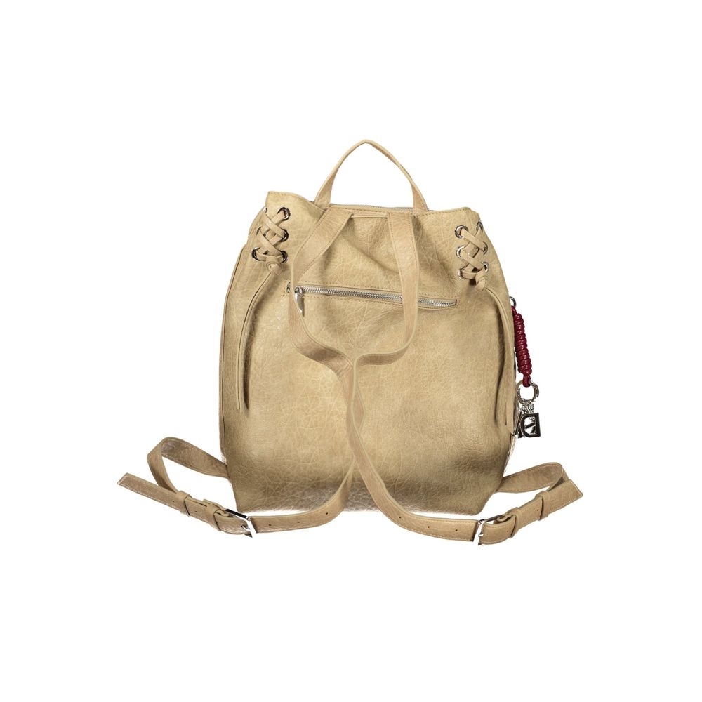Sac à dos Desigual femme Half Logo Luena en polyuréthane beige – DE-47513