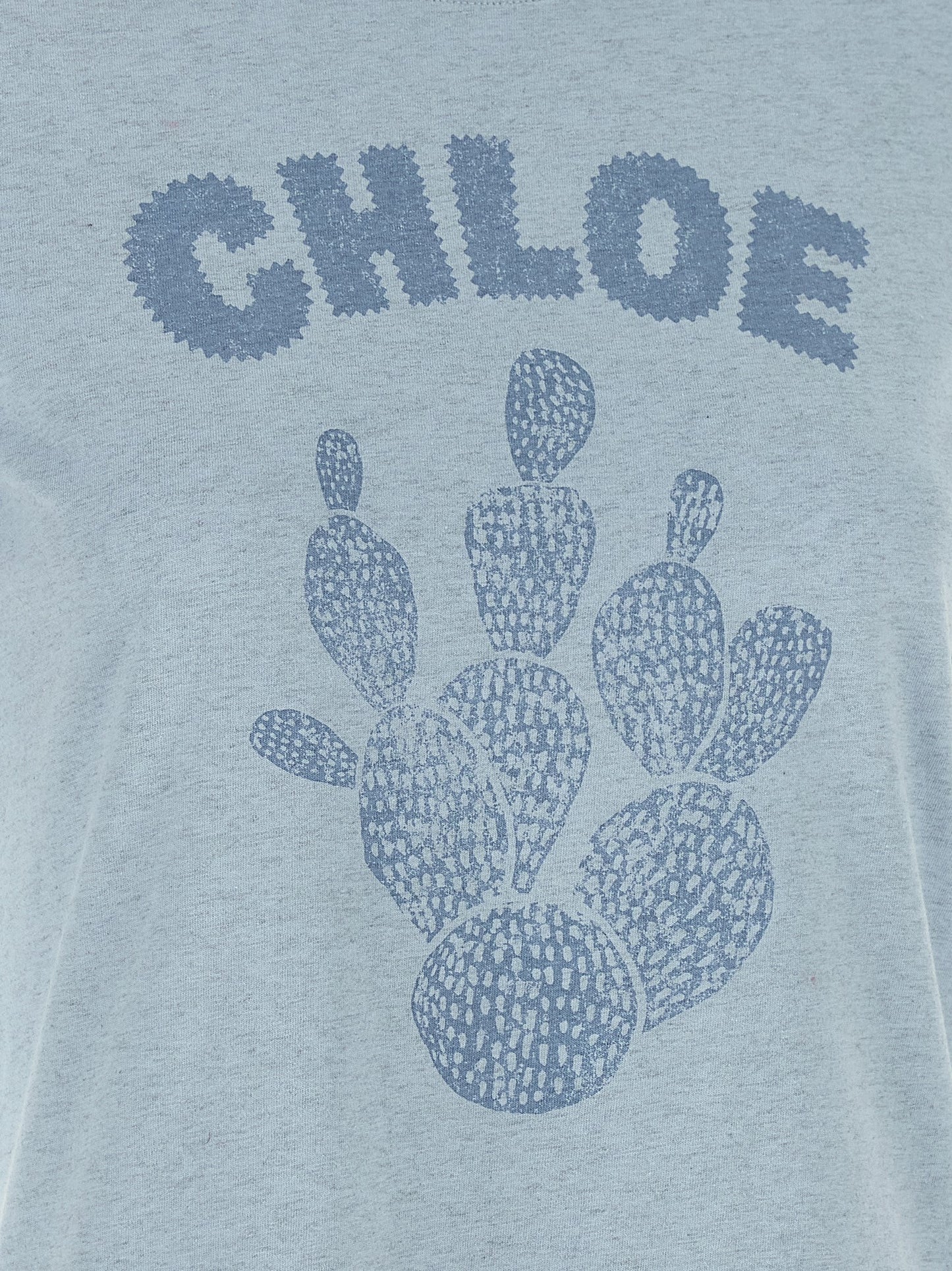 Chloé Blue Cotton T-Shirt
