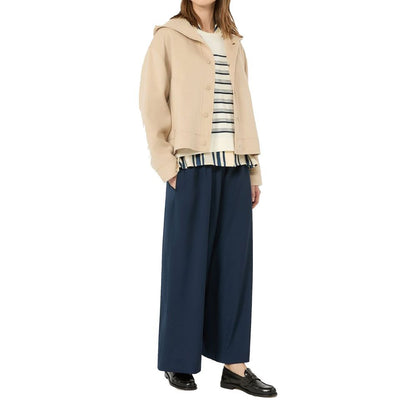 Max Mara Beige Polyamide Full-Length Jacket