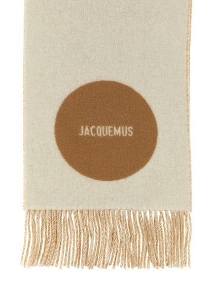 Écharpe Jacquemus homme Rond Carré en laine vierge beige – JA315430BM