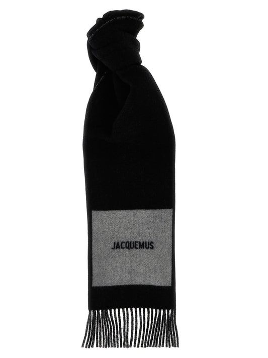 Écharpe Jacquemus homme Rond Carré en laine vierge multicolore – JA315431BM