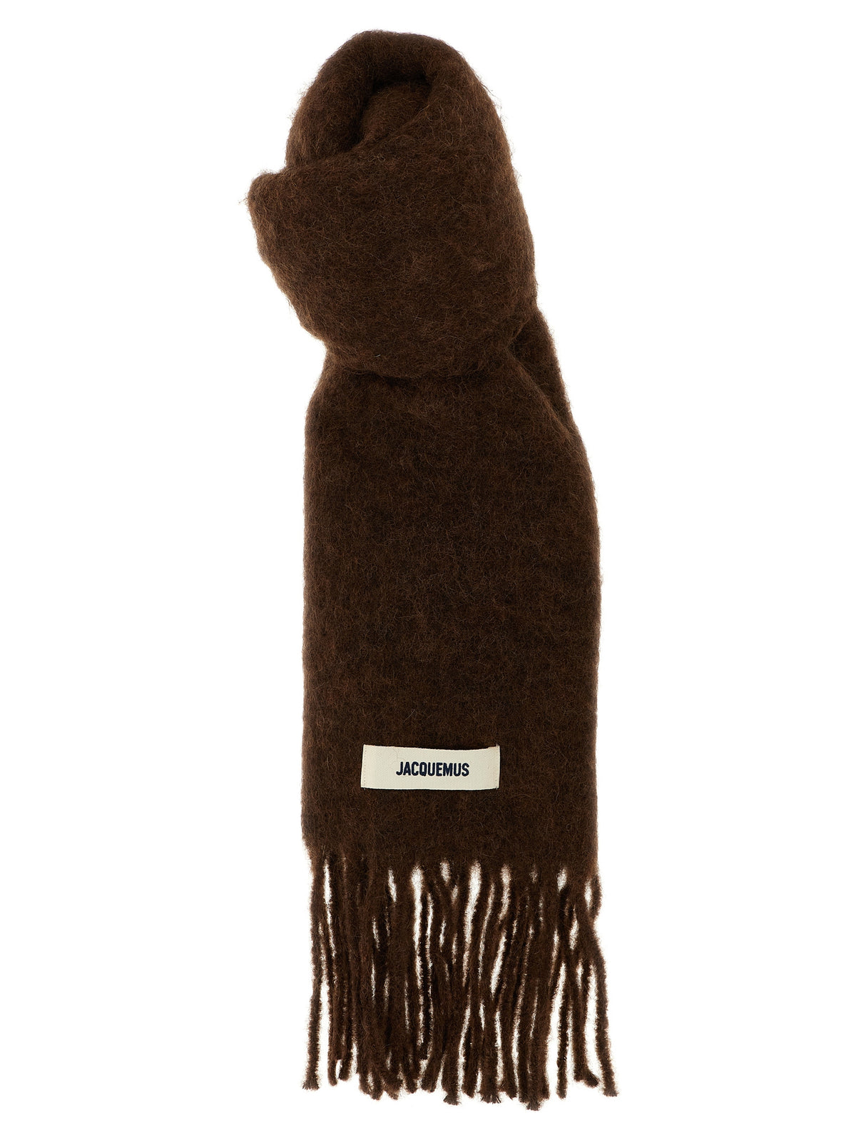 Écharpe Jacquemus homme Carro en alpaga et laine marron – JA315429BM