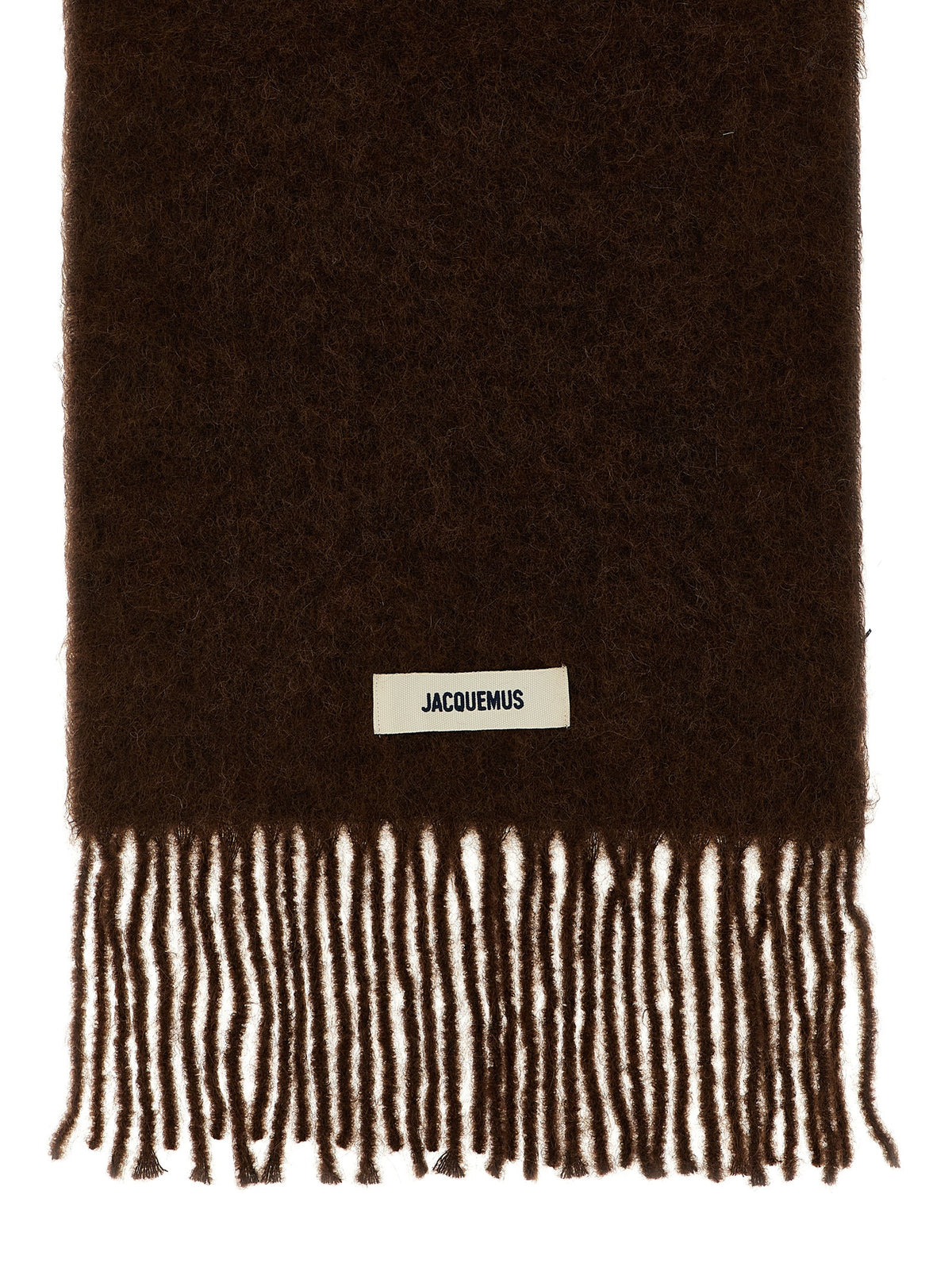 Écharpe Jacquemus homme Carro en alpaga et laine marron – JA315429BM