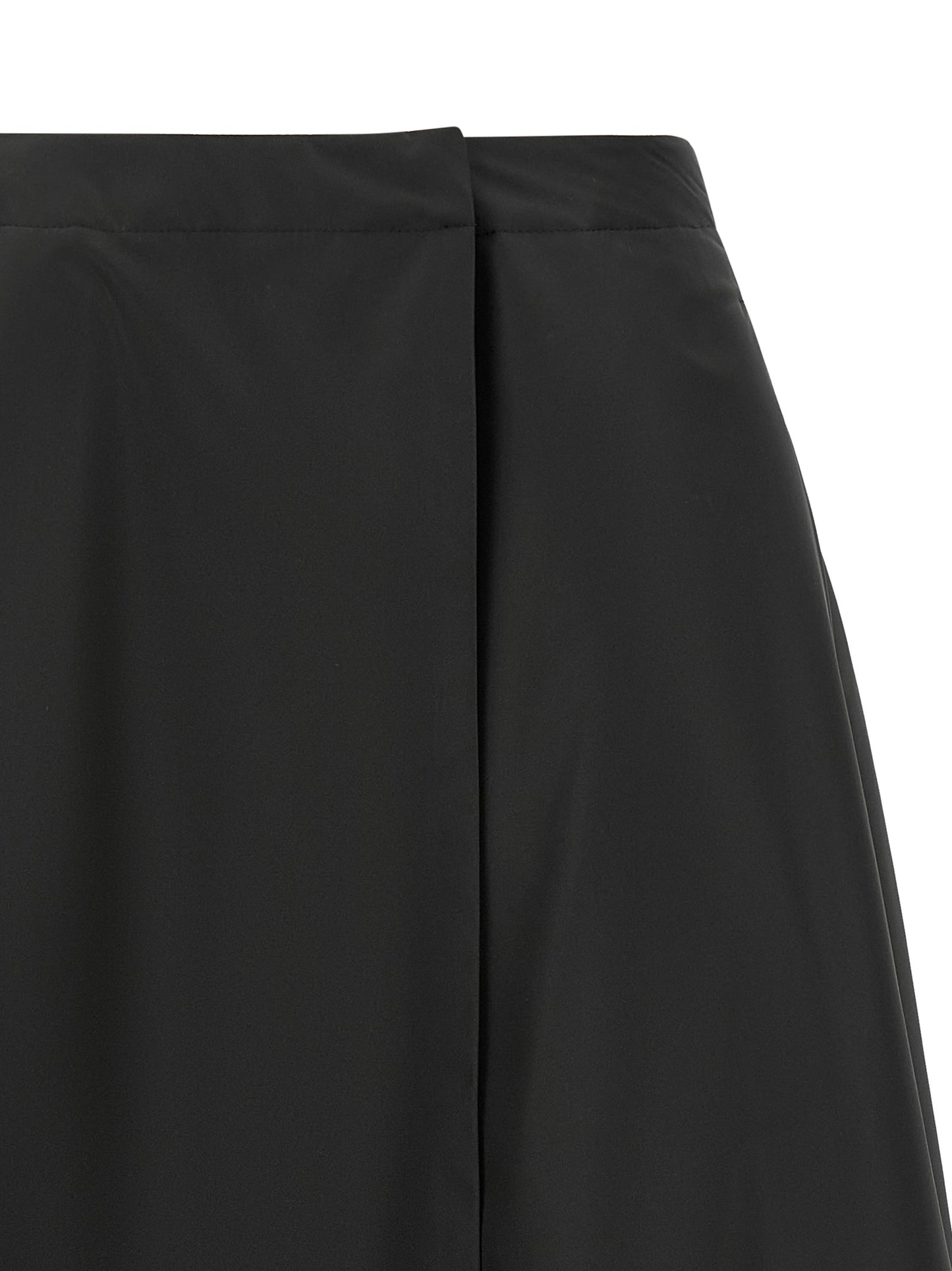 Moncler Black Polyester Midi Skirt