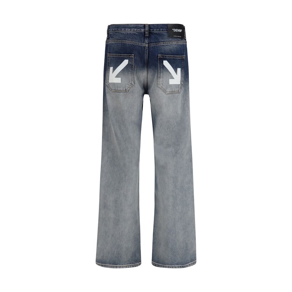 Jean Off-White homme Half Arrow en coton gris – OF-OMYA18JF26DEN00740463