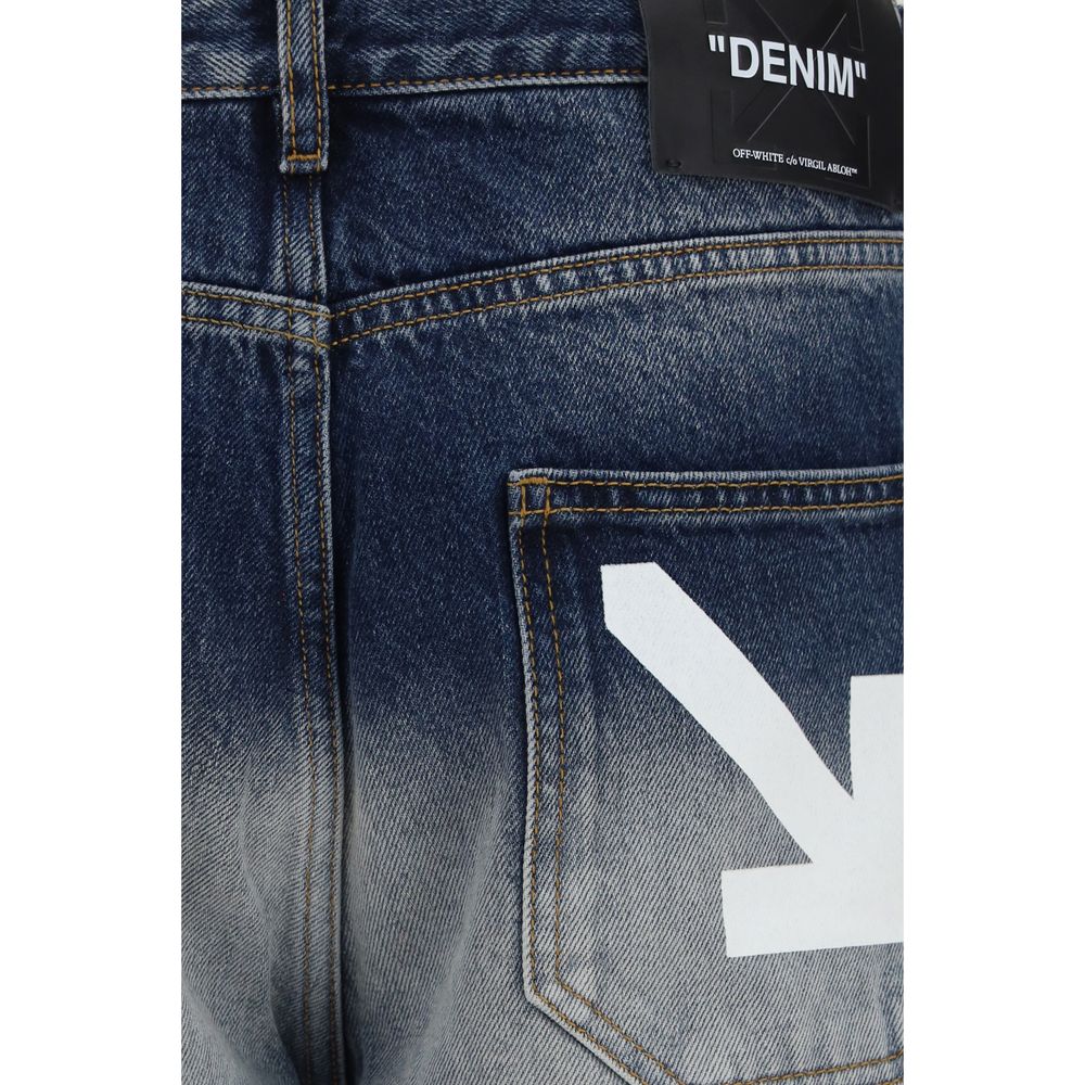 Jean Off-White homme Half Arrow en coton gris – OF-OMYA18JF26DEN00740463