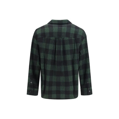 Ami Paris Bicolor Wool Oves Aries Full-Length Jacket