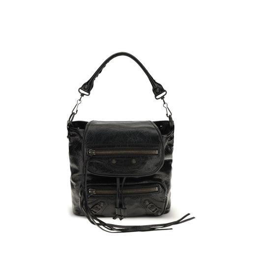 Balenciaga Black Lamb Ovis Aries Backpack